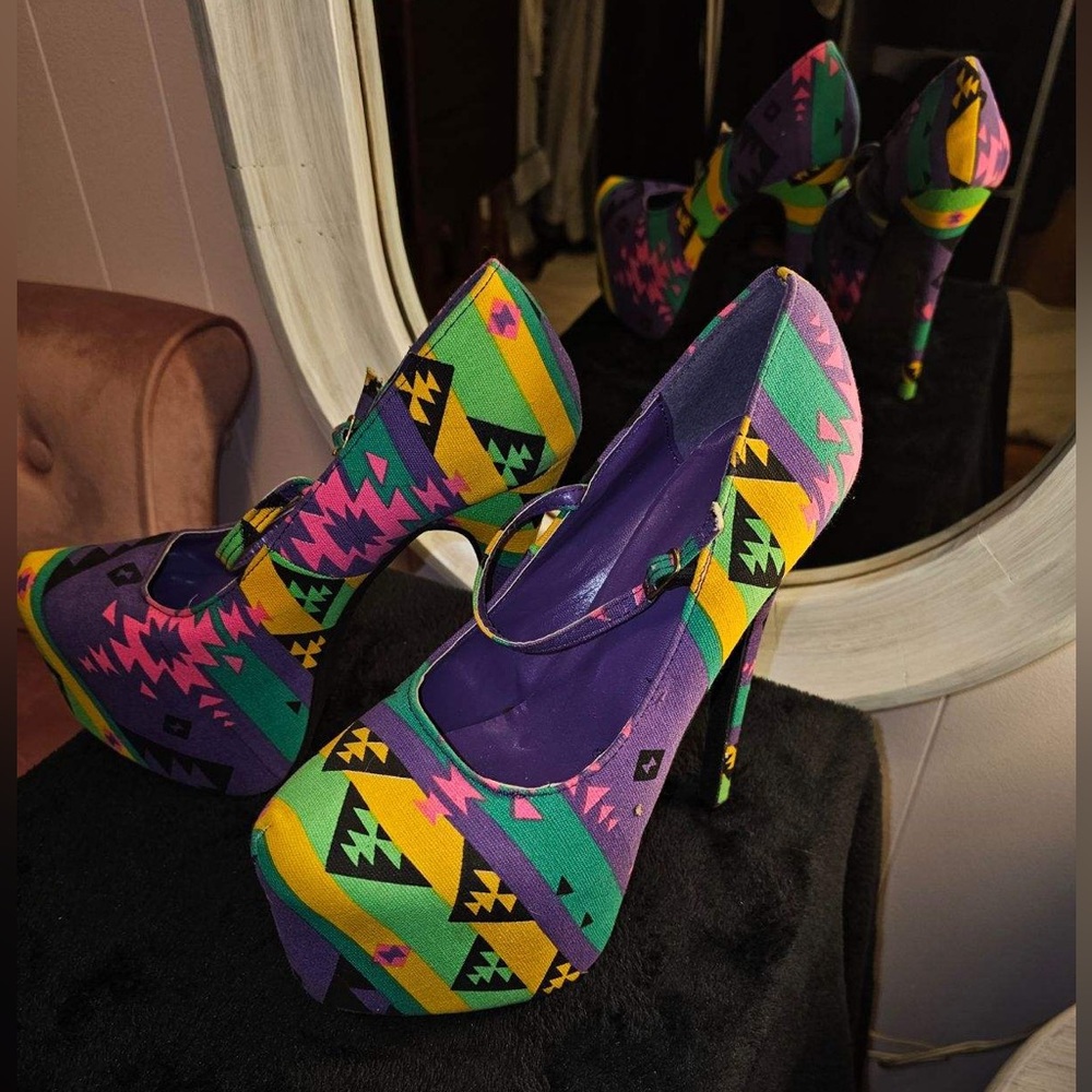 AMI Clubwear Multicolored Heels Size 10